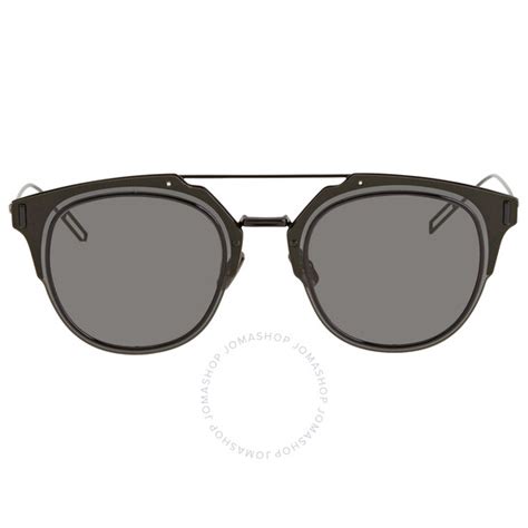 Dior Composit Gray Ar 2K Round Men's Sunglasses 